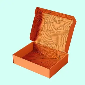 printed orange mailer boxes